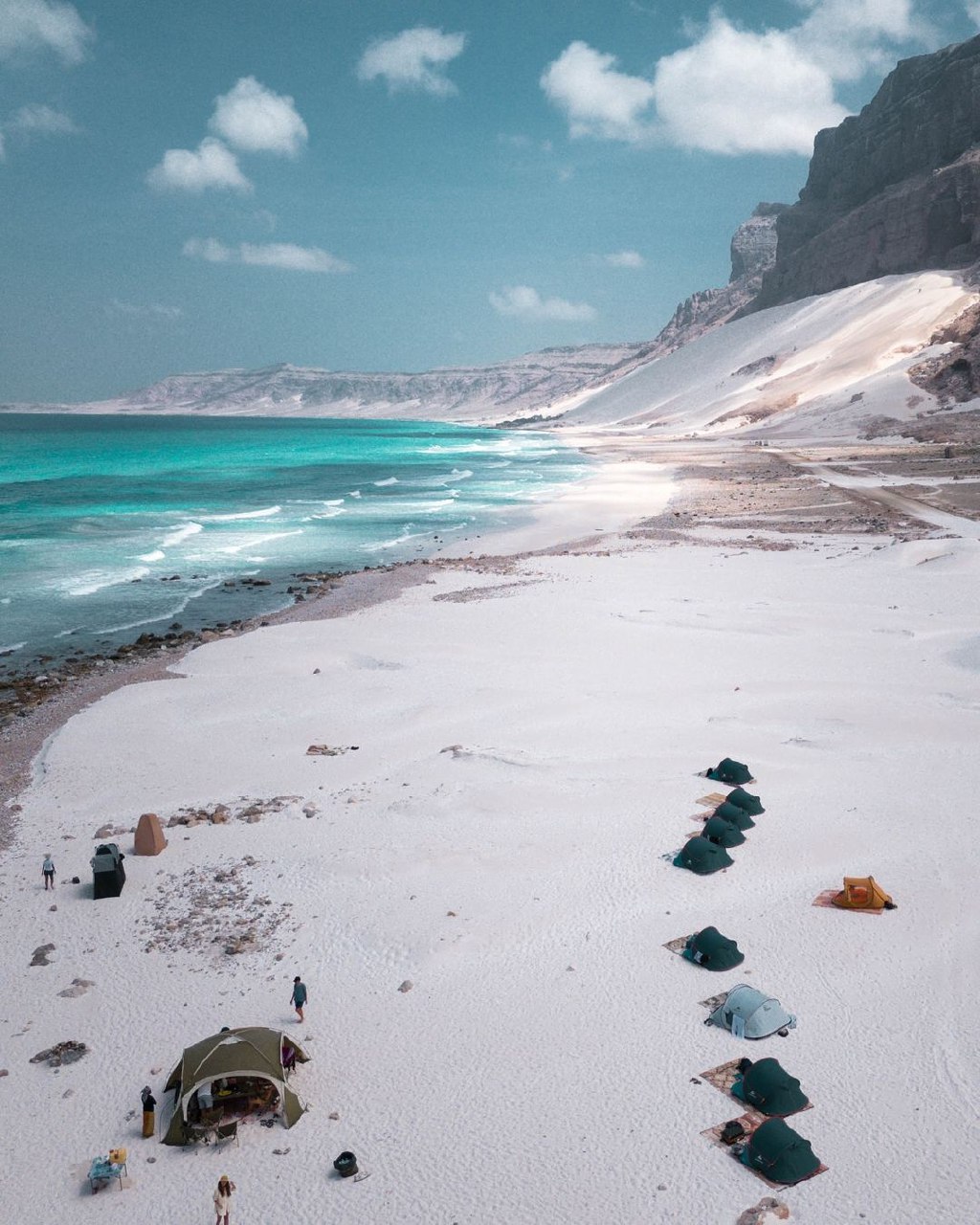 Arher Beach and sand dunes in Socotra